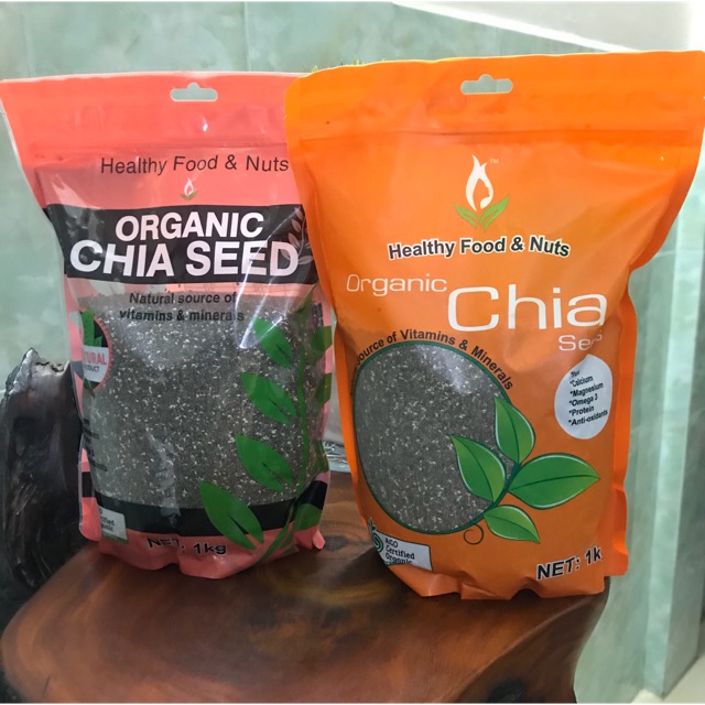 Hạt chia hữu cơ Healthy Nuts And Seeds Organic của Úc - gói 1 kg