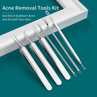 Acne Needle Remove Blackhead Comedone Extractor Tools Stainless Steel Facial Skin Care Tool Pimple Blemish Removal Tweezers Tools