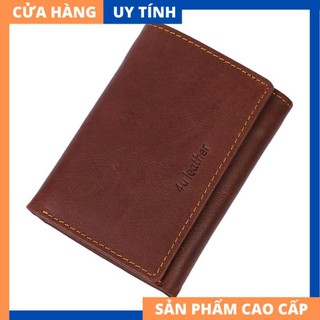 Ví Nam Da Bò Cao Cấp Gấp 3 Nhiều Ngắn Sang Trọng [HÀNG VNXK]