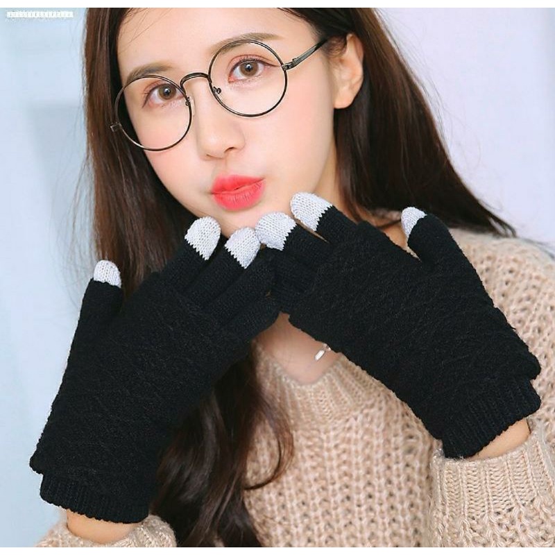 Găng tay nữ len cảm ứng đa năng Lh0917399527