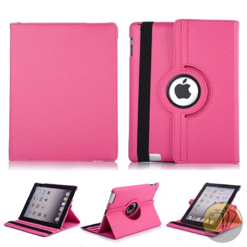 BAO DA NẮP GẬP CÓ GIÁ ĐỠ XOAY 360 ĐỘ APPLE iPAD Air 2/iPad Air/iPad 2/3/4