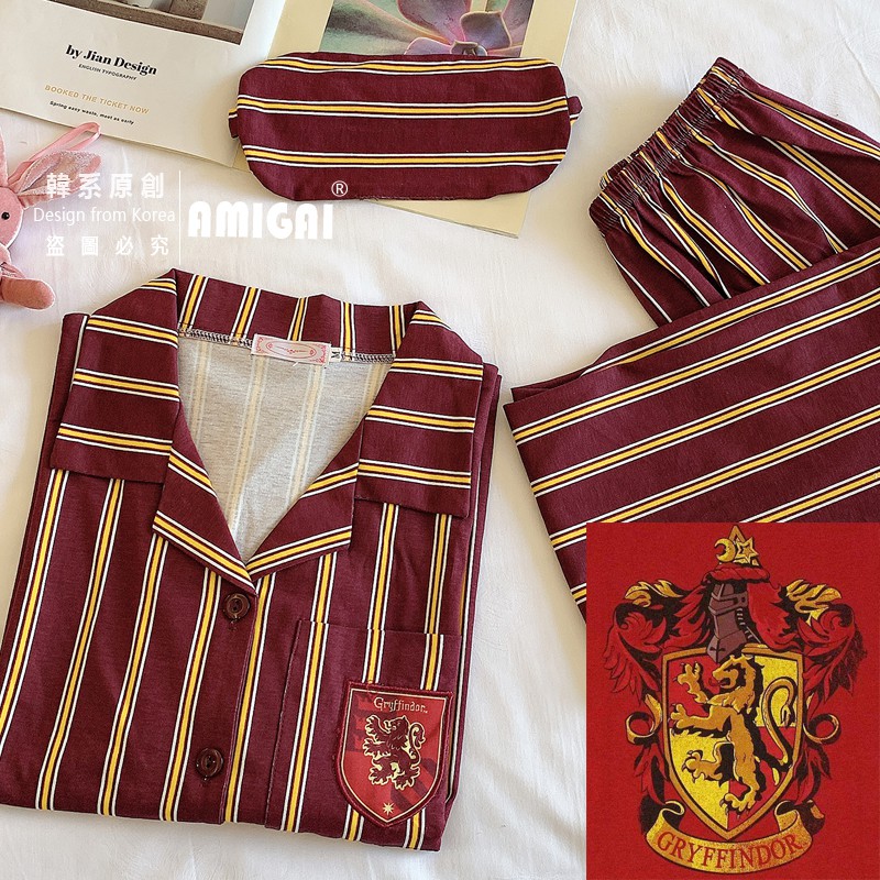 Bộ Đồ Ngủ  Bộ Đồ Mặc Ở Nhà / Trường Học harry potter Huy Hiệu Ma Thuật spao co-Brand Cho Cặp Đôi