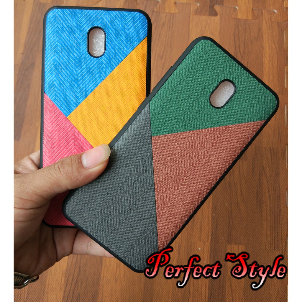 Ốp Lưng Redmi 8 / 8a Vân Vải Jean họa tiết thổ cẩm cao cấp