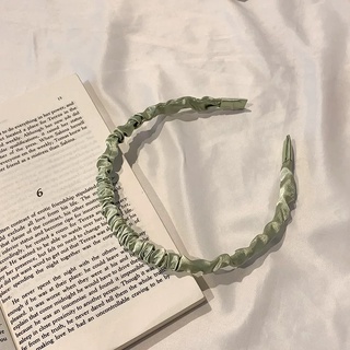Bờm tóc vải lụa nhún bản nhỏ Su.N accessories