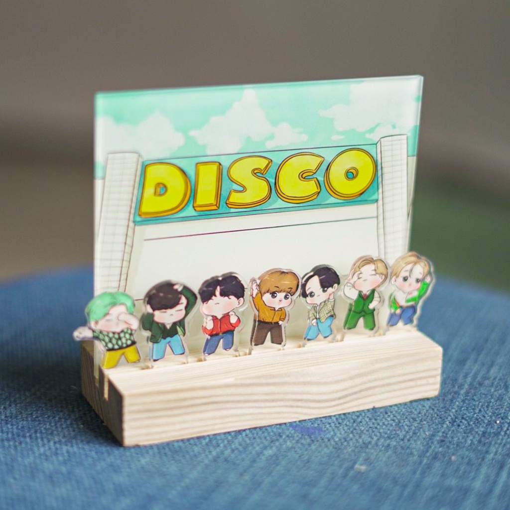 Tranh kính standee Bangtan Boys BTS disco