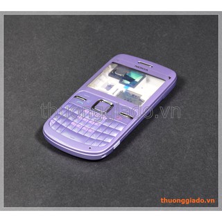 Thay vỏ nokia c3-00 màu tím, original housing