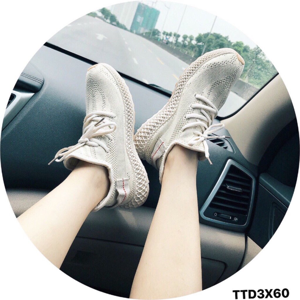 Giày Thể Thao Đế Lưới Mã Xịn Xò Lên Form