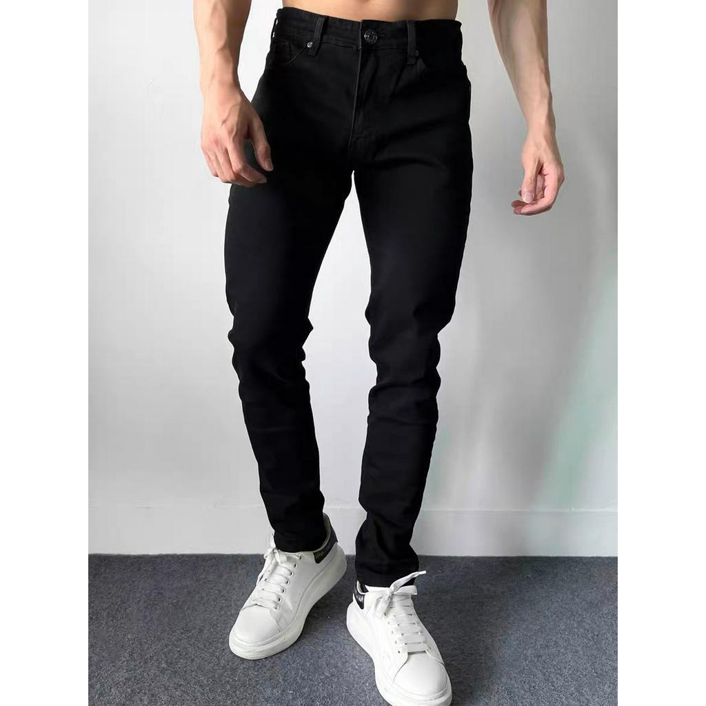 Quần jean nam bigsize đen Toplevel co giãn size 90kg đến 140kg form slim fit vải đẹp mát bền màu