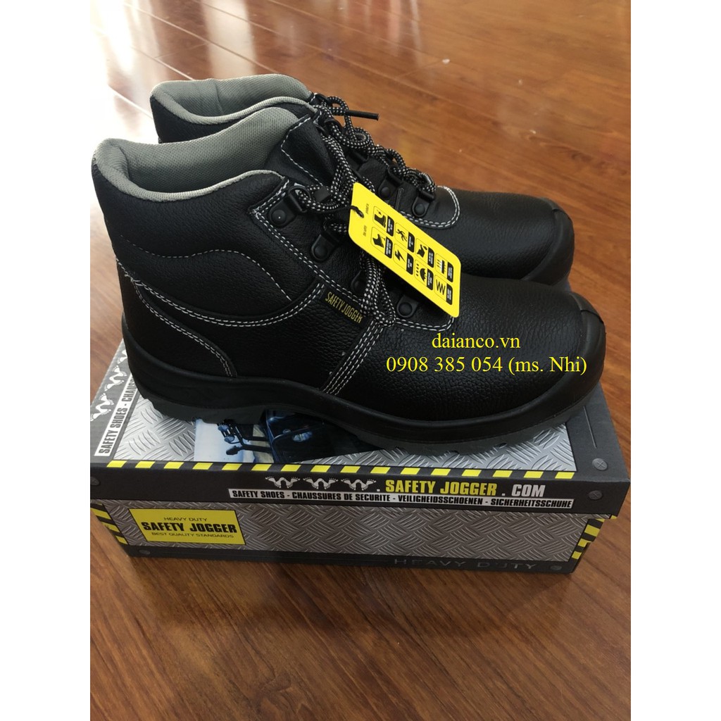 Giày bảo hộ lao động kiểu cổ cao Safety Jogger Bestboy S3 -Full size - Hình Thật