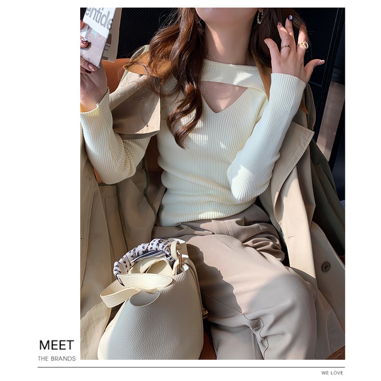 Áo Dệt Kim Thiết Kế Mới Thời Trang Mùa Thu Dành Cho Nữ