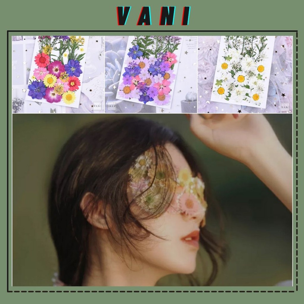 Set Hoa Khô Makeup, Phụ Kiện Trang Điểm, Cosplay Phong Cách Tiểu Thư Mộng Mơ - Vani Store [KIRA0057]