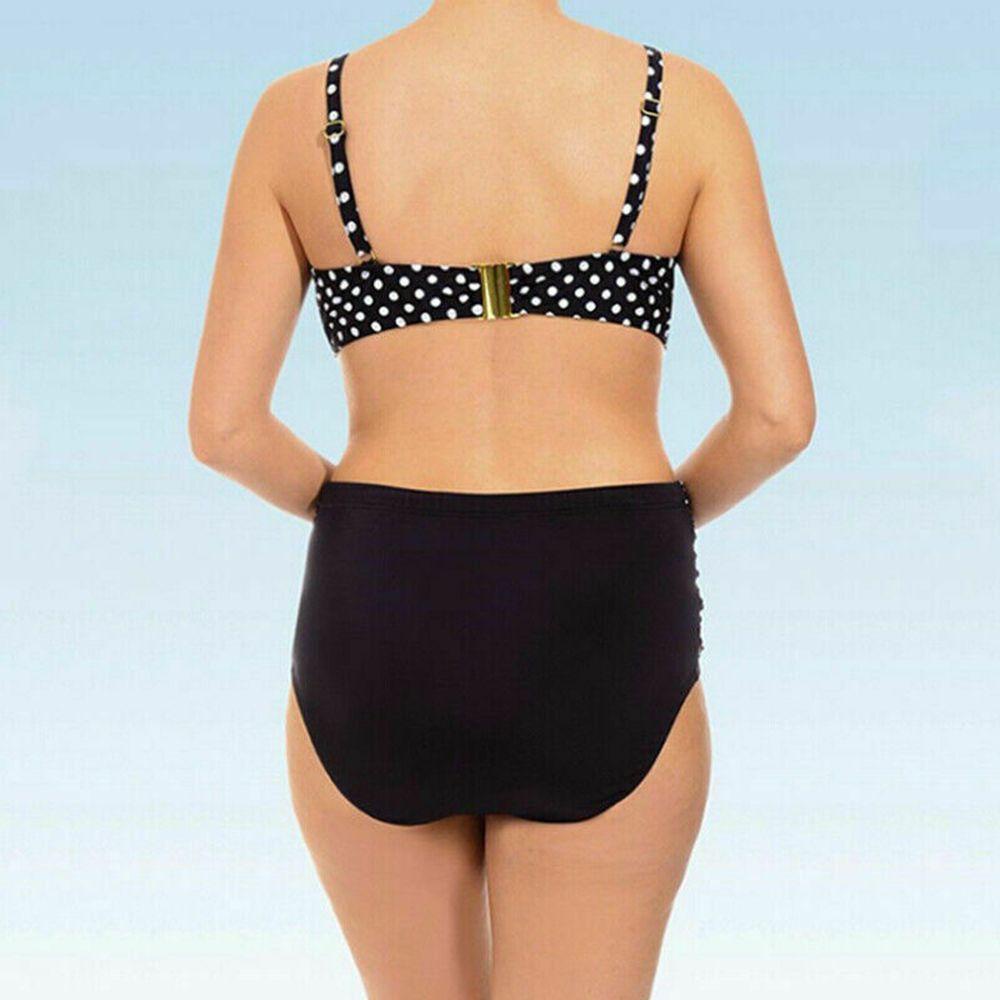 MAG Bikini Lưng Cao Hoạ Tiết Chấm Bi Plus Size