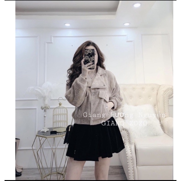 Áo dạ lông túi nắp hottrend hàng Quảng Châu Yuxi ( chuẩn form )