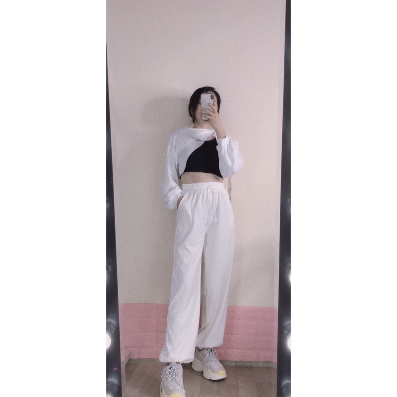 Quần nỉ tim jogger bo chunDAQUY20quần jogger tim nỉ Umi