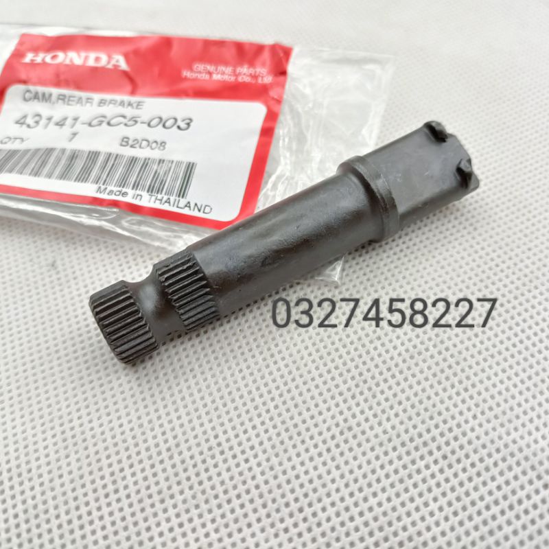 Trục cốt má phanh đùm trước xe DREAM Thái màu đen zin Honda