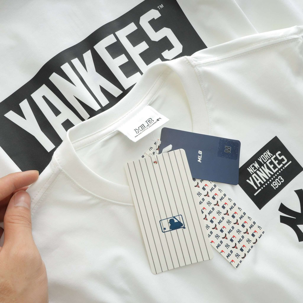 Áo Thun T-SHIRT MLB 3 COLORS Cổ Tròn 100% cotton