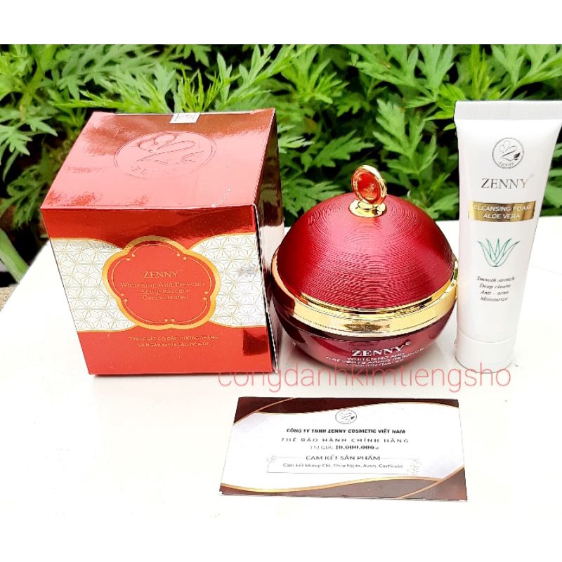 kem zenny mẫu   vip ( sỉ từ 3 bộ )(tặng serum,son,sữa rửa mặt) cam kết chính hãng.