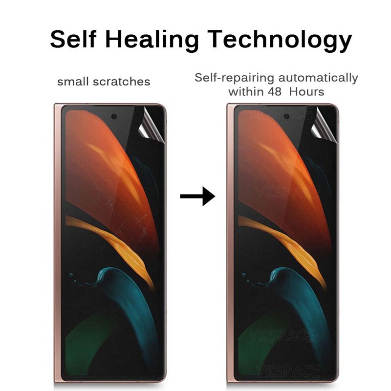 Miếng Dán Hydrogel Mềm Nhám 4 Trong 1 Chống Dấu Vân Tay Cho Samsung Galaxy Z Fold 4 3 2 1 W22 W21 W20