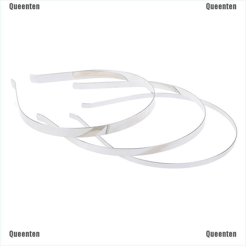 Bộ 5 băng đô bằng kim loại trơn dành cho làm phụ kiện tóc DIY