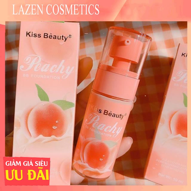 Kem Nền Che Khuyết Điểm Lâu Trôi KISS BEAUTY Peachy 50ml-LAZENCOSMETICS | BigBuy360 - bigbuy360.vn