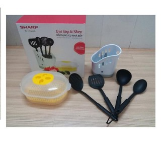Bộ dụng cụ nhà bếp Sharp - Quà tặng từ Sharp - Nutifood - Enfa