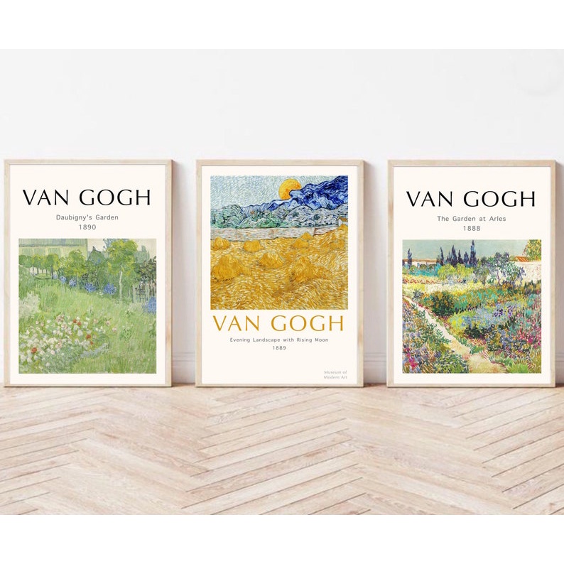 Tranh canvas, BST tranh Van Gogh mới nhất 2022. Tặng kèm đinh treo tranh