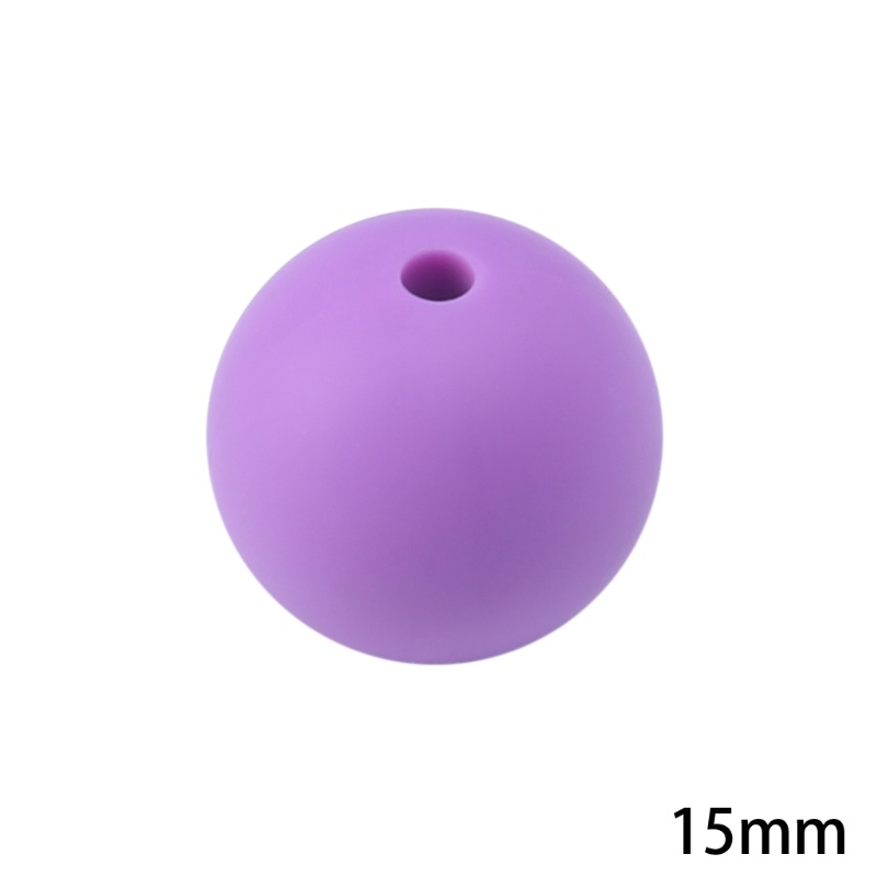 20 Hạt Silicon Tròn Không BPA Làm Đồ Trang Sức Ngậm Mọc Răng DIY Mới