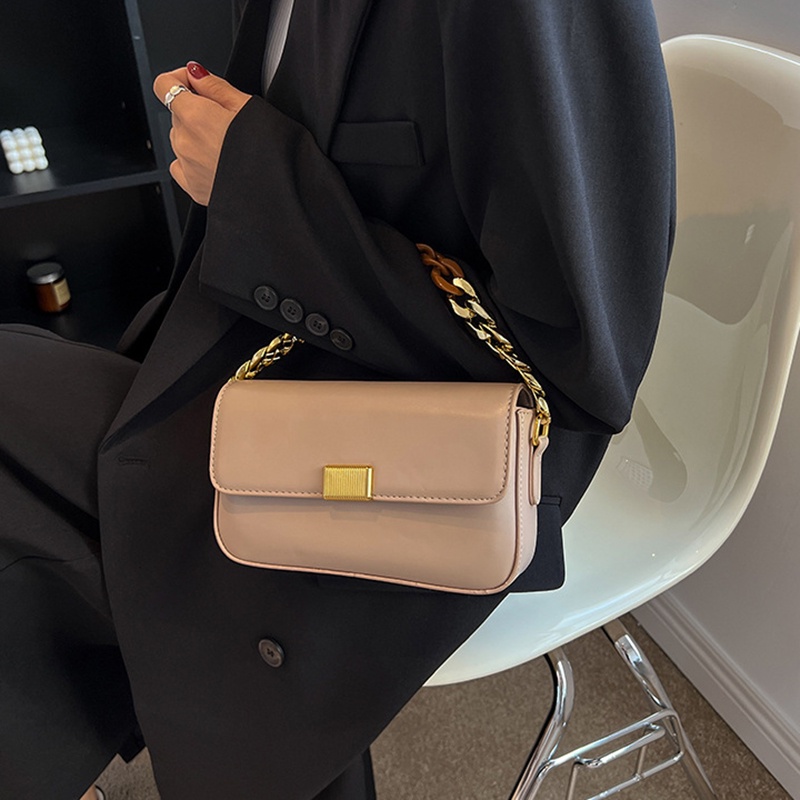 Túi Đeo Chéo Dây Xích Bằng acrylic Thời Trang Phong Cách retro Cho Nữ