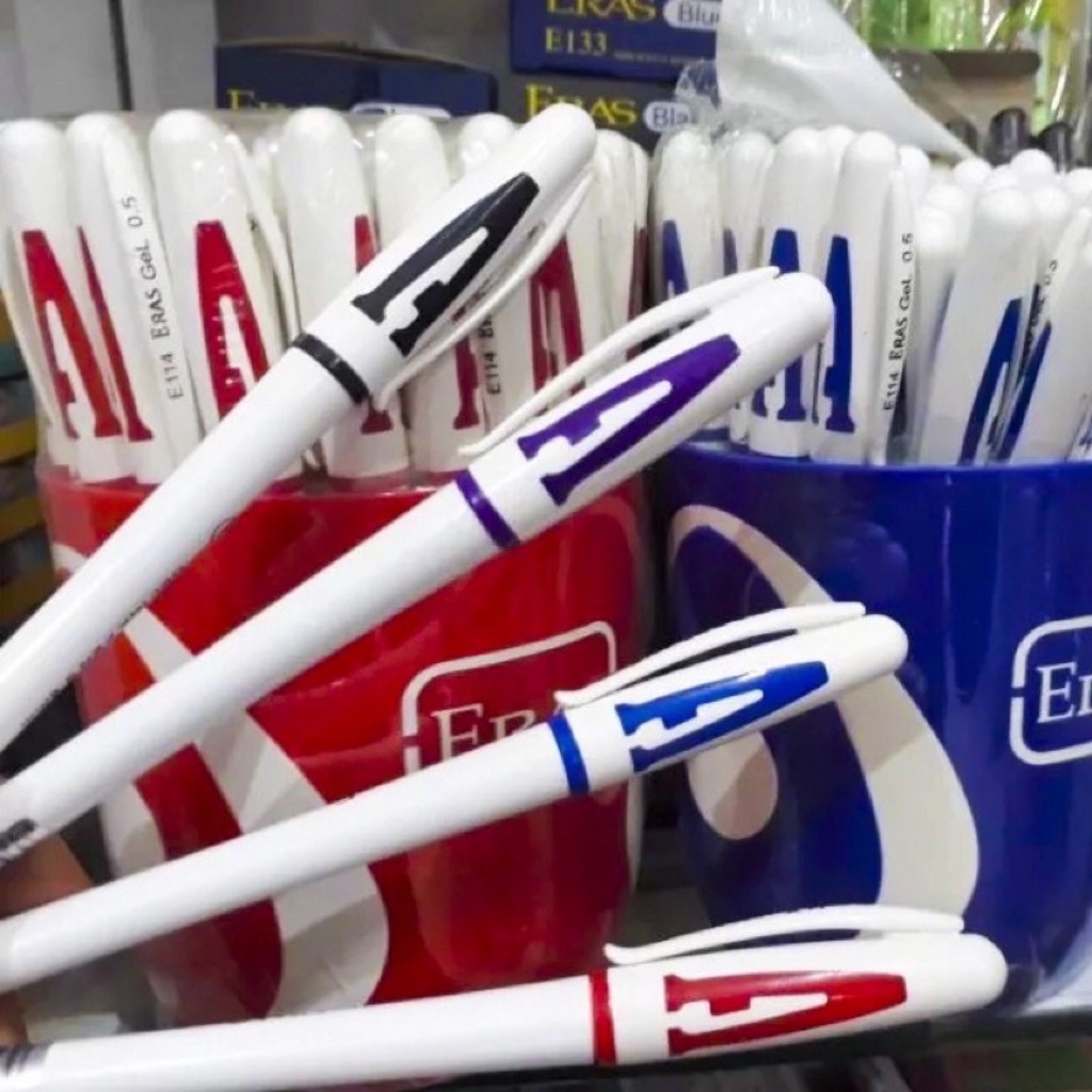 Bút Bi Nước Mực Gel AIHAO 0.5mm, Bút Nước Chữ A Mực Nét Êm Trơn Chữ Đẹp Giá Rẻ Xanh Đỏ Đen Tím Cho Học Sinh Văn Phòng