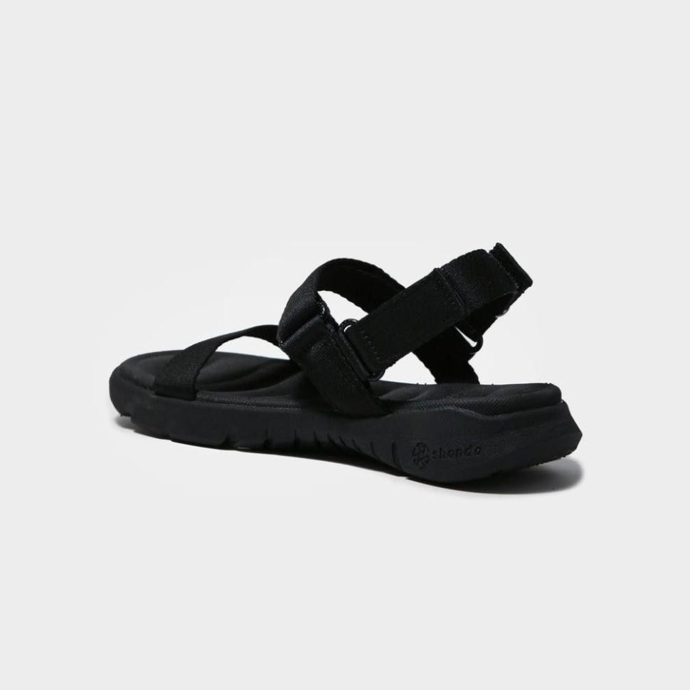 HOT 12.12 (Đủ Size) . ⚡ . . SHAT | Giày Sandal Màu Đen Shat Shondo F6S301 CC saless Đẹp . Đẹp . . 002 👈 ⇤ :