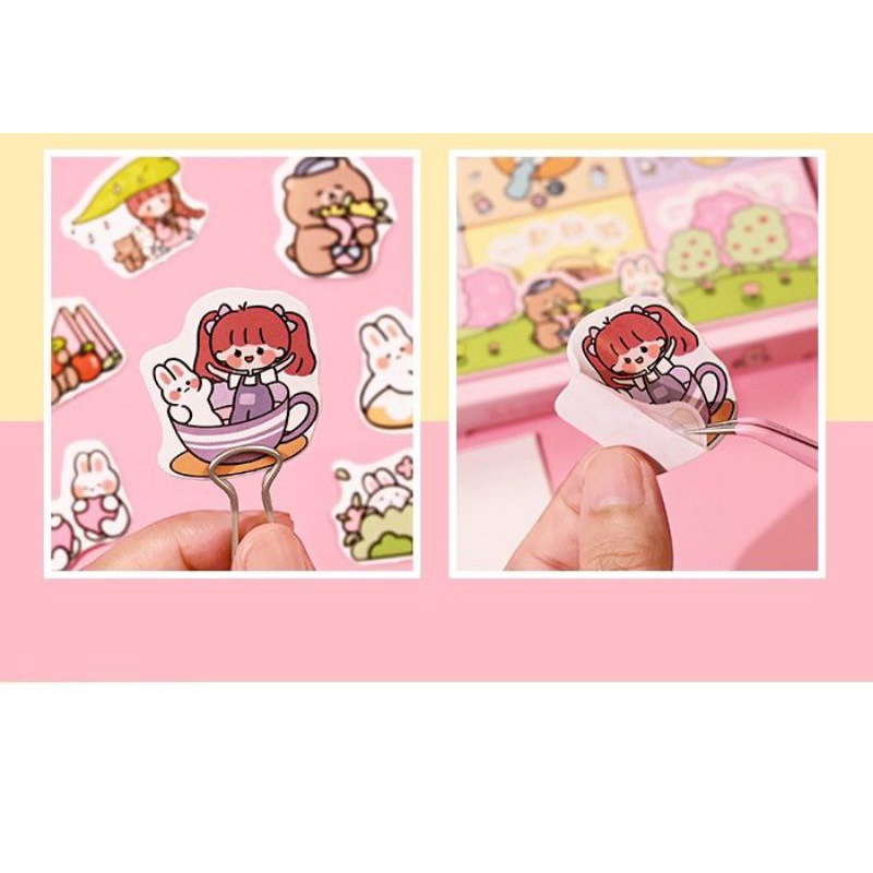 Hộp sticker 50 miếng cắt sẵn