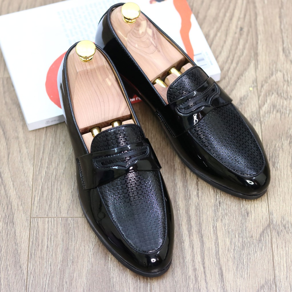 Giày Da Nam,giày lười nam,giày nam đẹp da bóng mã l183 | BigBuy360 - bigbuy360.vn
