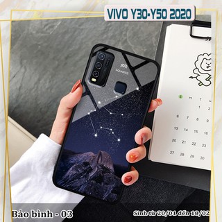 Ốp lưng kính 3D Vivo Y30/ Y50 -cung hoàng đạo
