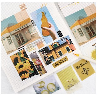 Set 70 Sticker Collage Materials (8 màu)