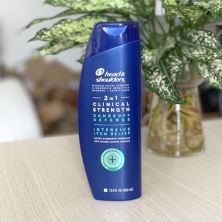  Dầu gội Head Shoulders Mỹ 💕MẪU MỚI Freeship💕Clinical strength 400ML ,màu XANH 