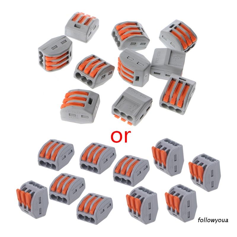 Set 10 khối nối dây điện 3 chiều có thể tái sử dụng