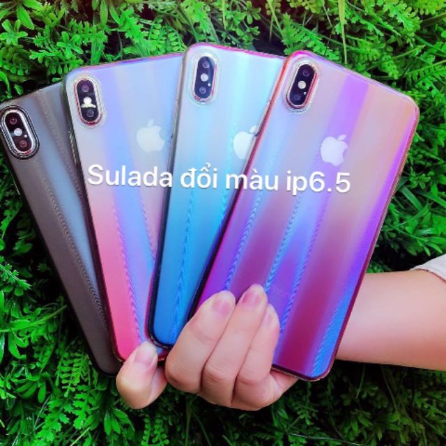 Ốp lưng Sulada đổi màu IPhone XS Max 6.5inch - Tặng kính cường lực