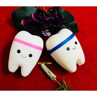 SQUISHY MÔ PHỎNG HÌNH CHIẾC RĂNG DỄ THƯƠNG