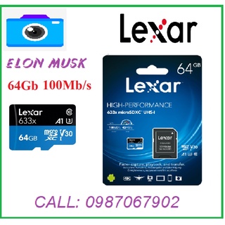 Thẻ nhớ lexar 64gb, lexar 32gb, lexar 128b ,lexar 256gb class 10 tốc độ 100mb/s thẻ nhớ camera- hàng chính hãng