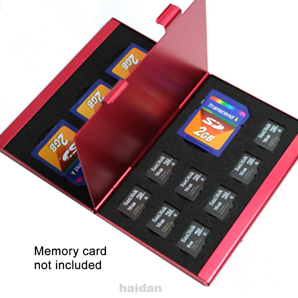 Hộp Đựng Thẻ Nhớ 12 Ngăn Bằng Hợp Kim Nhôm Cứng Chống Sốc Ốp | BigBuy360 - bigbuy360.vn