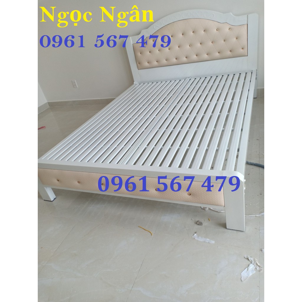 Giường sắt hộp cao cấp giá xưởng 1m8x2m HCM