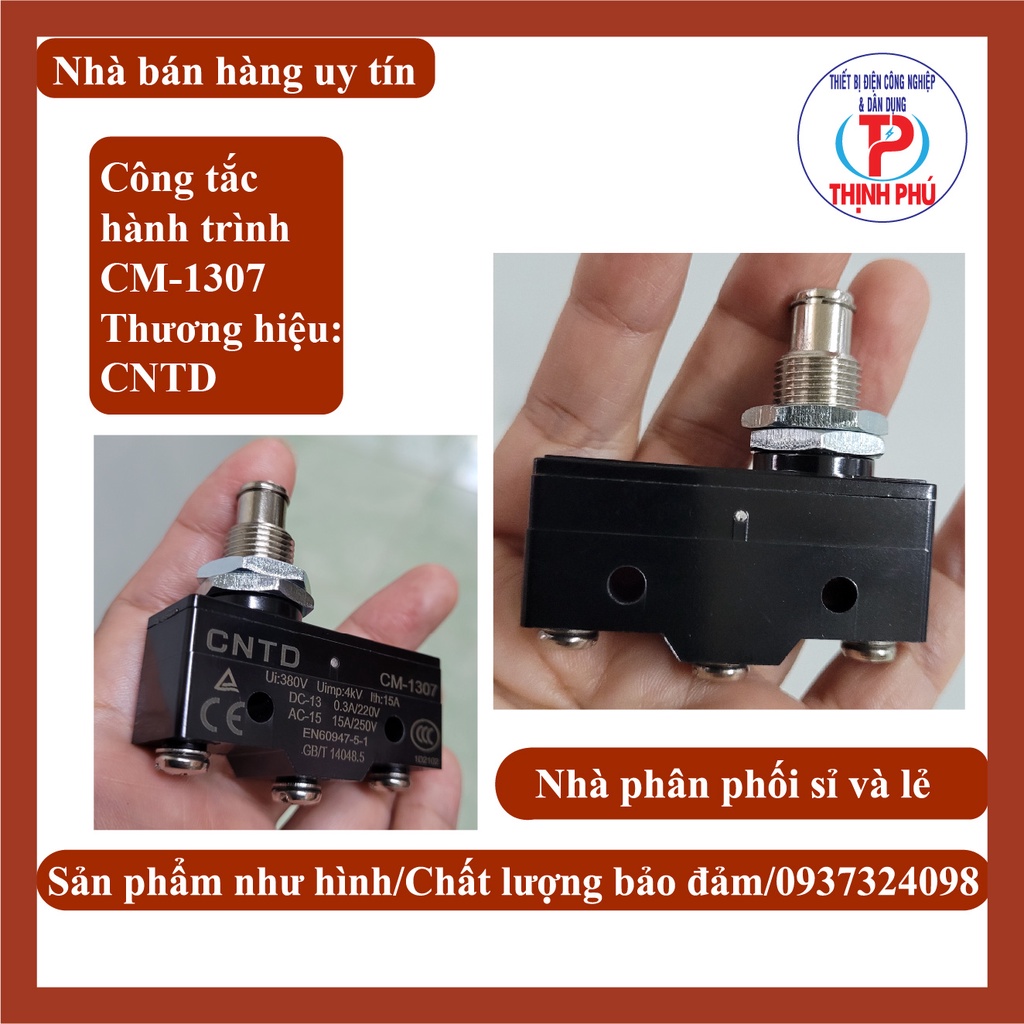 Công tắc hành trình Cm-1307 cntd đầu bằng không bánh xe.