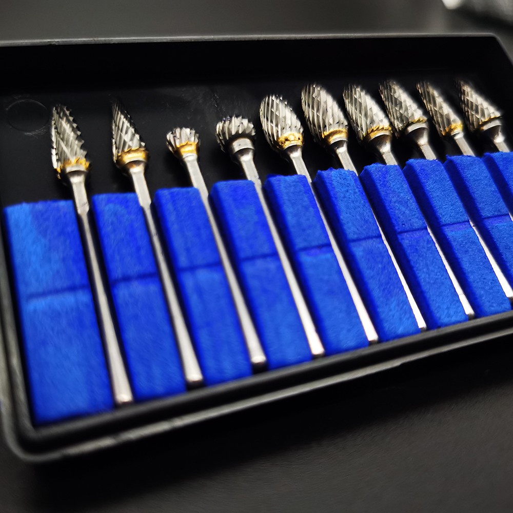 [Hàng mới về] Set 10 đầu mài răng bằng thép vonfram cacbua