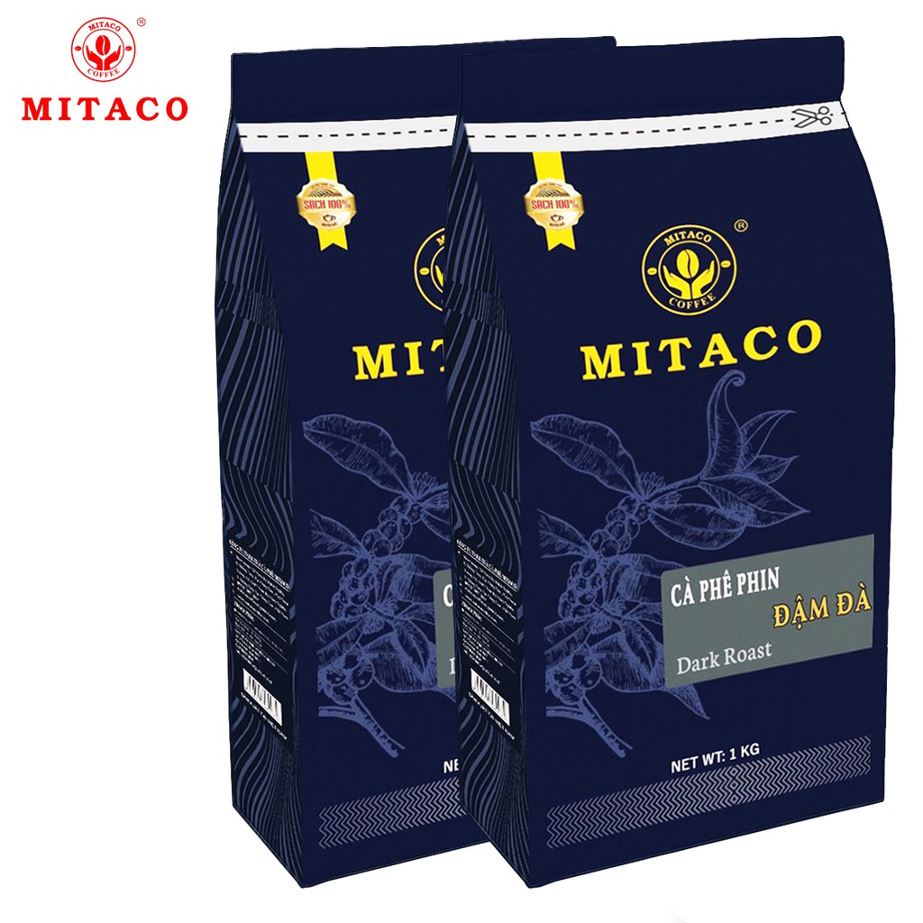 Cà Phê Phin Đậm Đà MITACO COFFEE (2 Gói x 1kg)