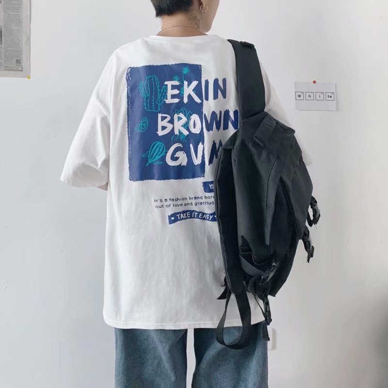 Áo Thun Tay Ngắn Dáng Rộng Năng Động Cá Tính Size S-8XL Cho Cả Nam Và Nữ | BigBuy360 - bigbuy360.vn
