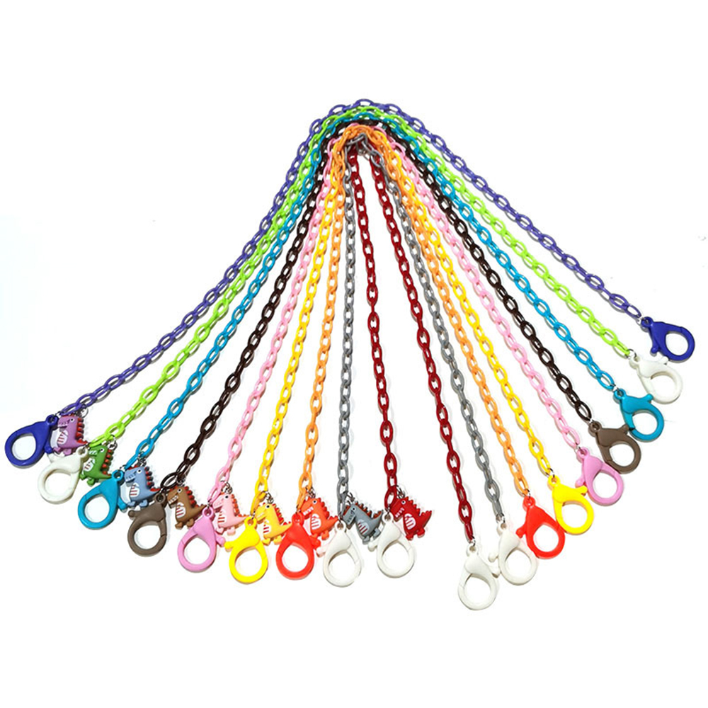 Dây đeo khẩu trang họa tiết khủng long chống trượt đáng yêu cho bé 58cm