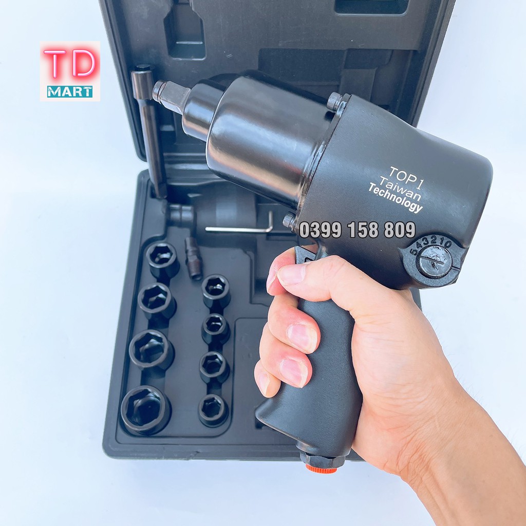 Súng Bắn Ốc Bằng Hơi TOP 1 - Made In Taiwan, 2 Búa Tặng kèm 8 đầu khẩu cao cấp