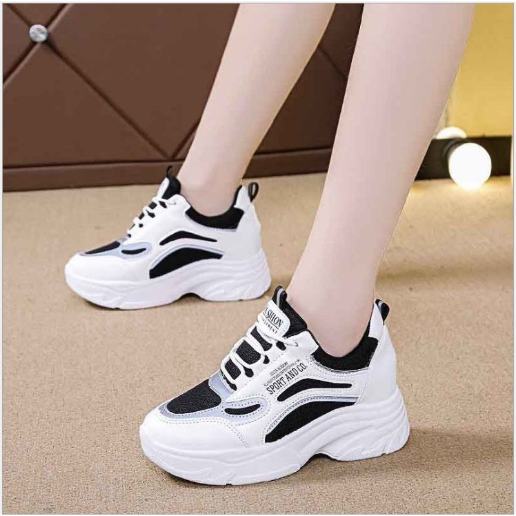 (VIDEO thật) Giày thể thao nữ độn đế 6 cm siêu cao Andco siêu nhẹ