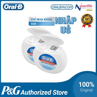Chỉ Nha Khoa Oral B Essential Floss dài 50m không mùi chính hãng US