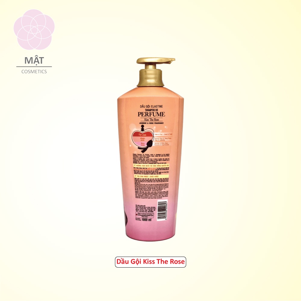 Dầu gội nước hoa Elastine Kiss The Rose 1000ml